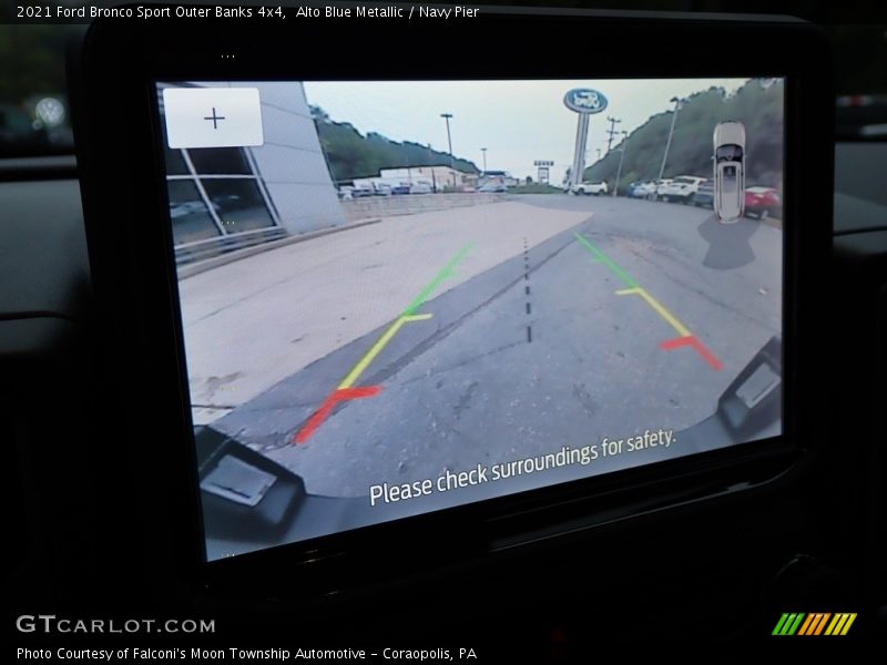 Alto Blue Metallic / Navy Pier 2021 Ford Bronco Sport Outer Banks 4x4