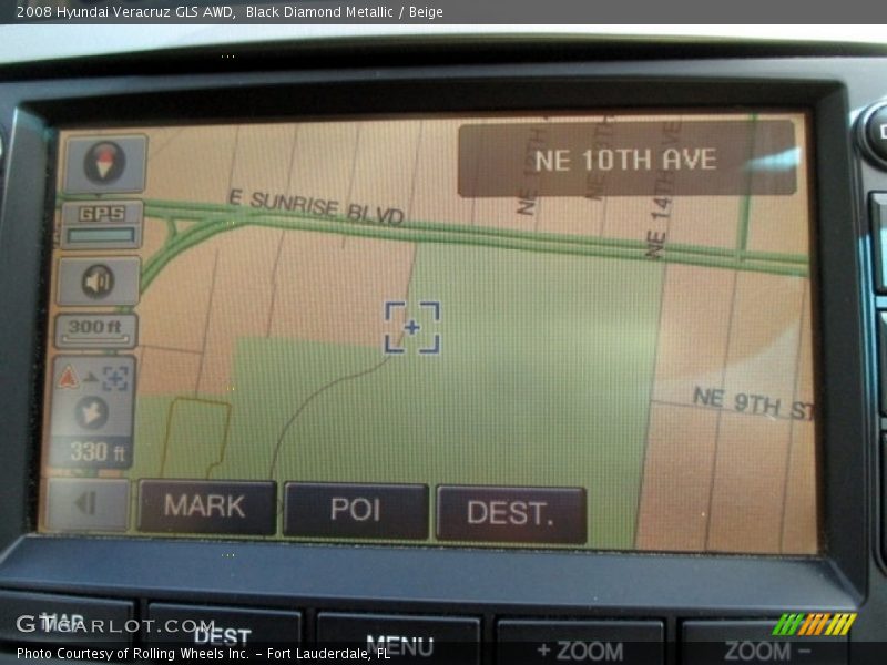 Black Diamond Metallic / Beige 2008 Hyundai Veracruz GLS AWD
