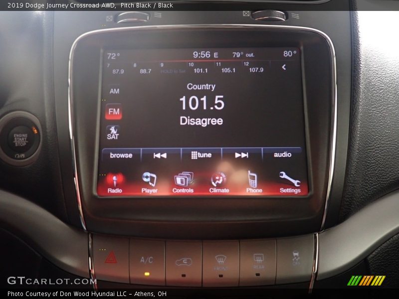 Pitch Black / Black 2019 Dodge Journey Crossroad AWD