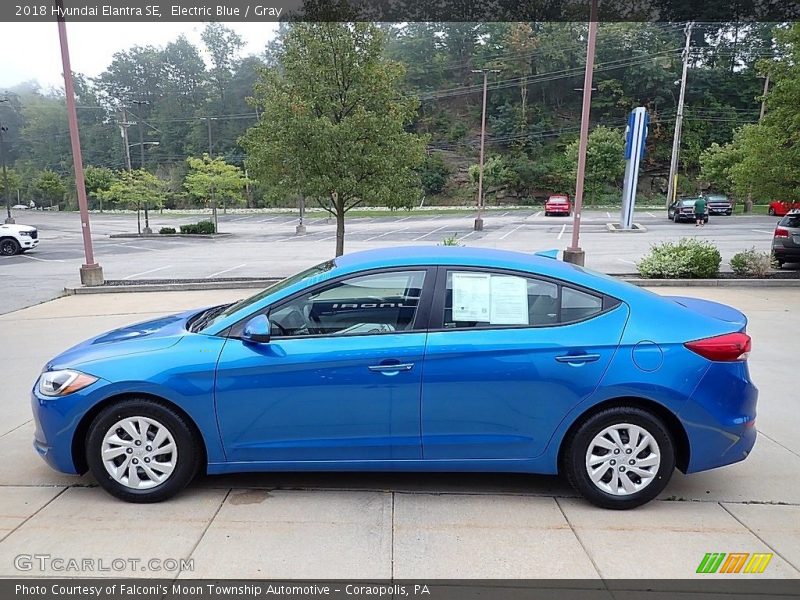 Electric Blue / Gray 2018 Hyundai Elantra SE