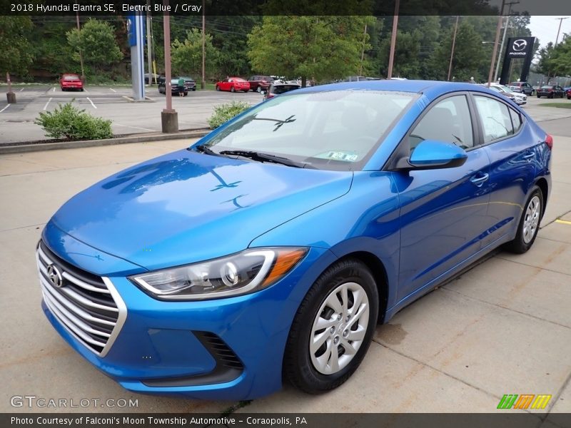 Electric Blue / Gray 2018 Hyundai Elantra SE