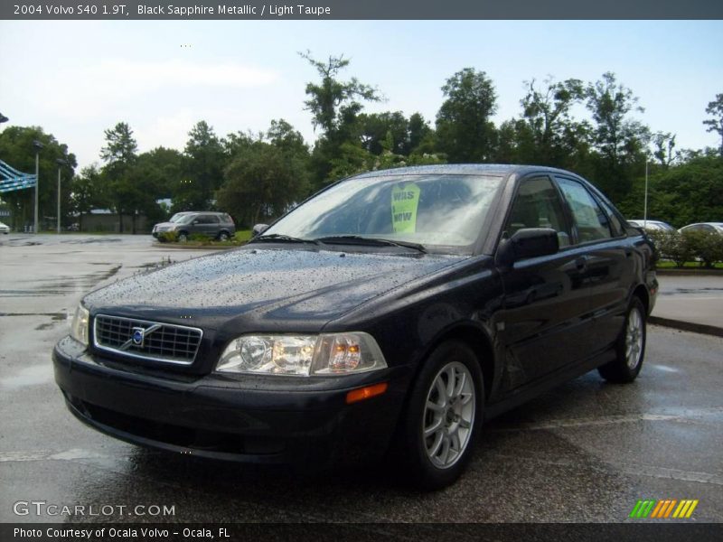 Black Sapphire Metallic / Light Taupe 2004 Volvo S40 1.9T