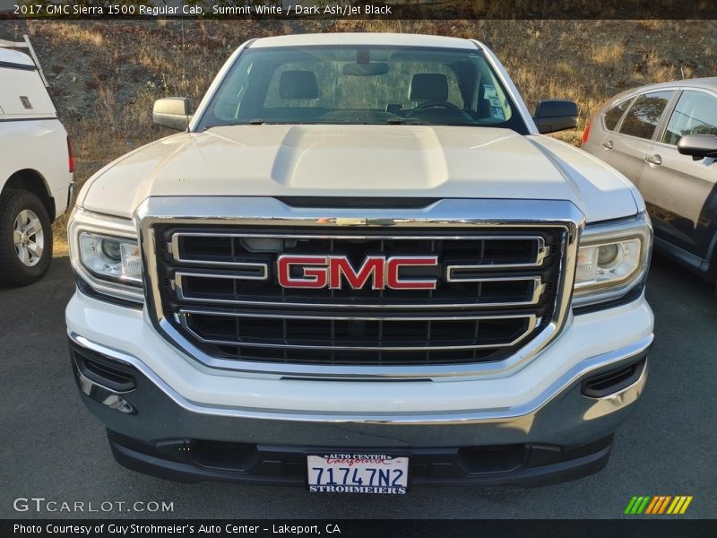 Summit White / Dark Ash/Jet Black 2017 GMC Sierra 1500 Regular Cab