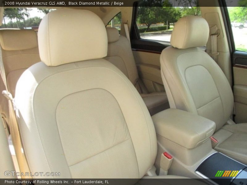 Black Diamond Metallic / Beige 2008 Hyundai Veracruz GLS AWD