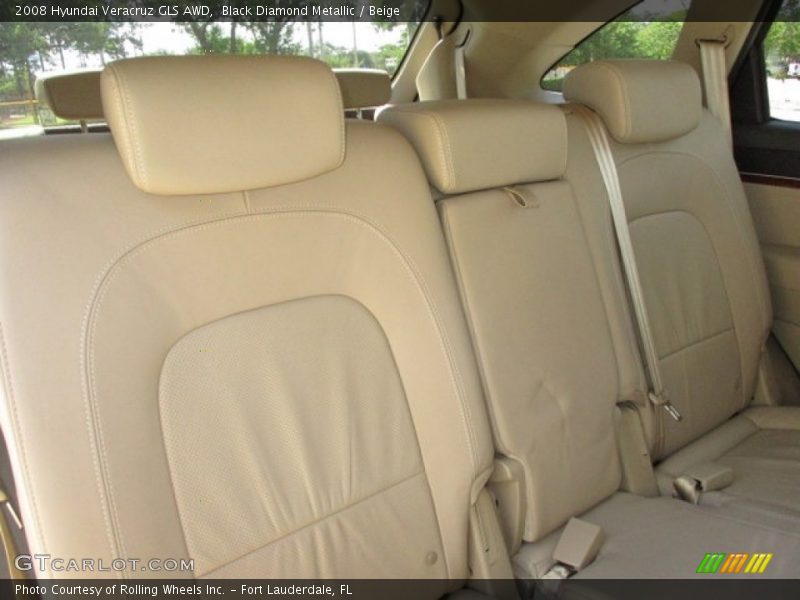 Black Diamond Metallic / Beige 2008 Hyundai Veracruz GLS AWD