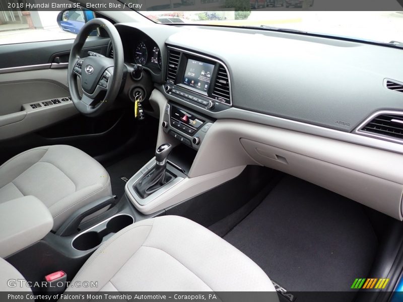 Electric Blue / Gray 2018 Hyundai Elantra SE