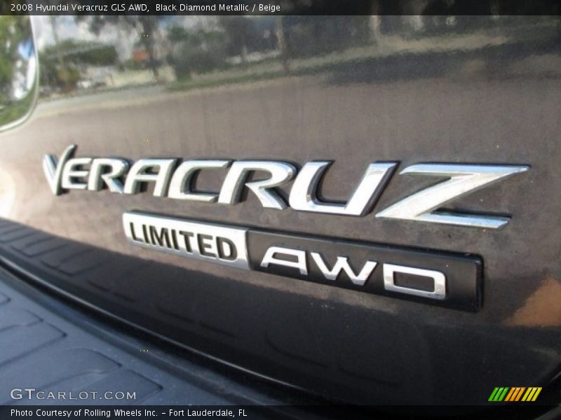 Black Diamond Metallic / Beige 2008 Hyundai Veracruz GLS AWD
