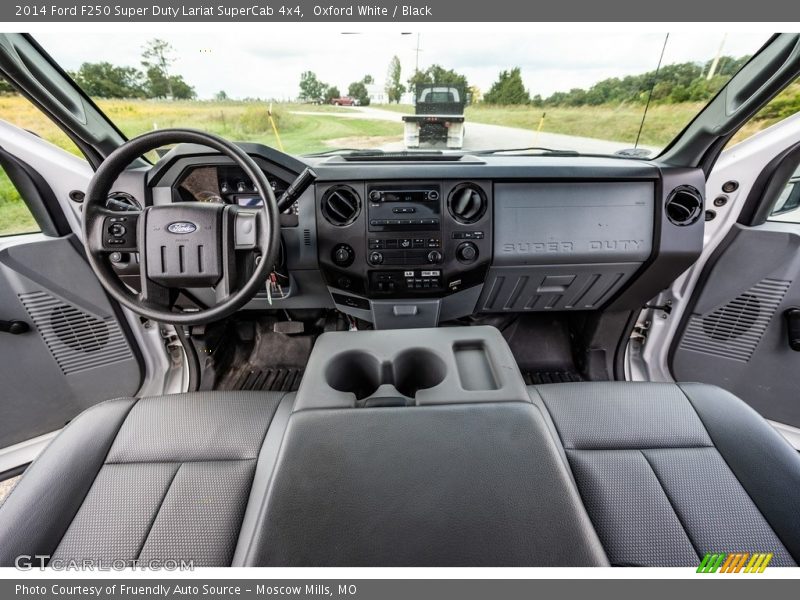 Oxford White / Black 2014 Ford F250 Super Duty Lariat SuperCab 4x4