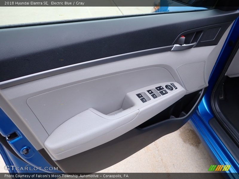Electric Blue / Gray 2018 Hyundai Elantra SE