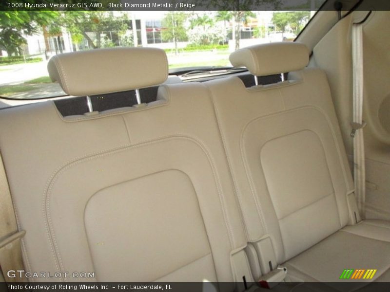 Black Diamond Metallic / Beige 2008 Hyundai Veracruz GLS AWD