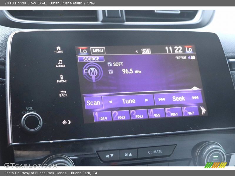 Lunar Silver Metallic / Gray 2018 Honda CR-V EX-L