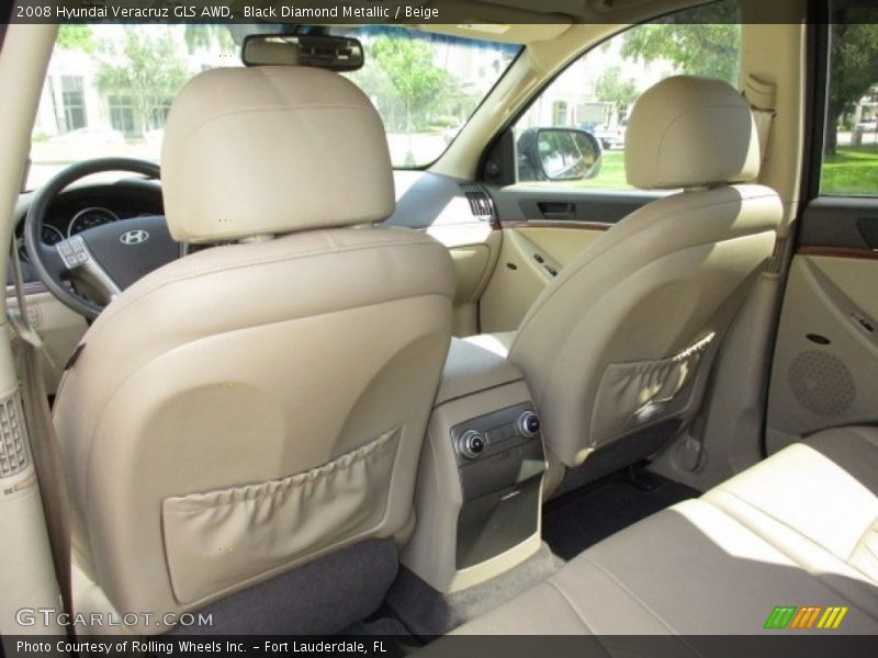 Black Diamond Metallic / Beige 2008 Hyundai Veracruz GLS AWD
