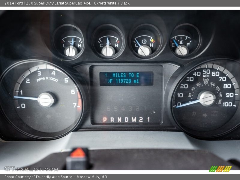 Oxford White / Black 2014 Ford F250 Super Duty Lariat SuperCab 4x4