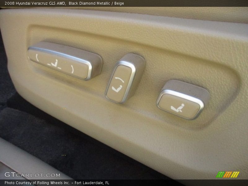 Black Diamond Metallic / Beige 2008 Hyundai Veracruz GLS AWD