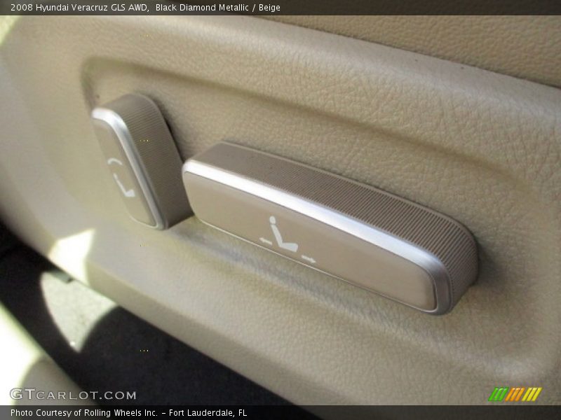 Black Diamond Metallic / Beige 2008 Hyundai Veracruz GLS AWD