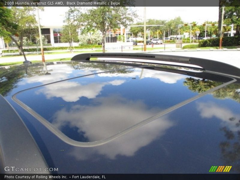 Black Diamond Metallic / Beige 2008 Hyundai Veracruz GLS AWD