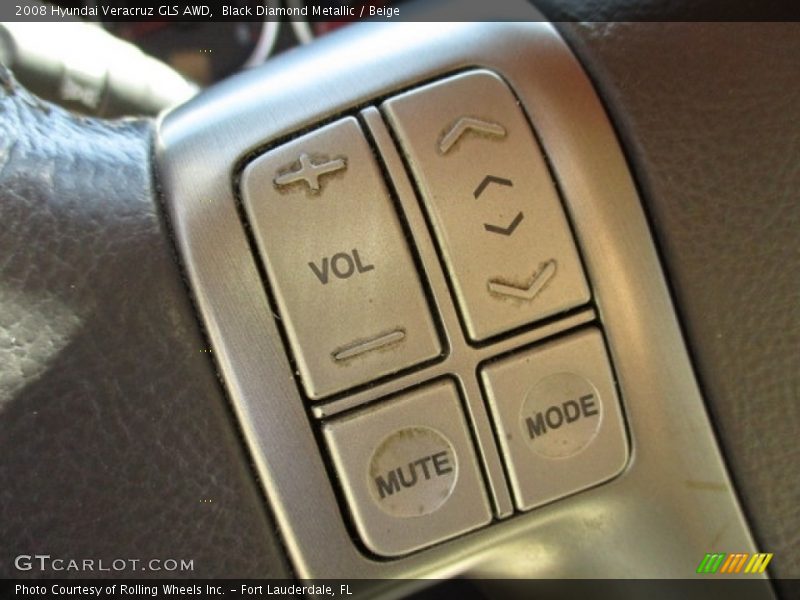 Black Diamond Metallic / Beige 2008 Hyundai Veracruz GLS AWD