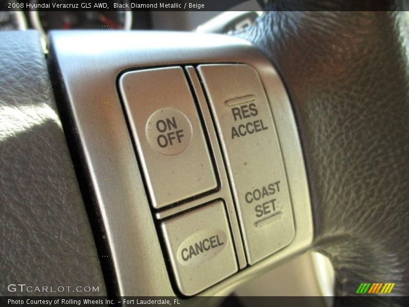 Black Diamond Metallic / Beige 2008 Hyundai Veracruz GLS AWD