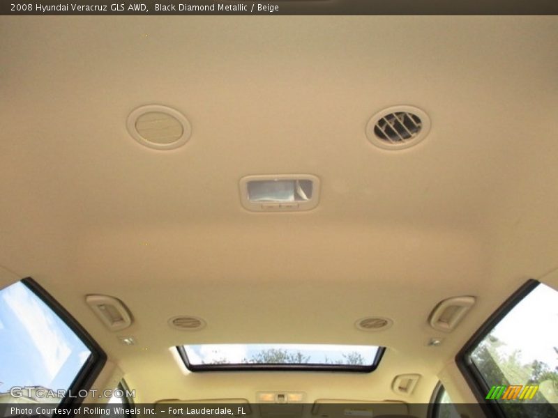 Black Diamond Metallic / Beige 2008 Hyundai Veracruz GLS AWD