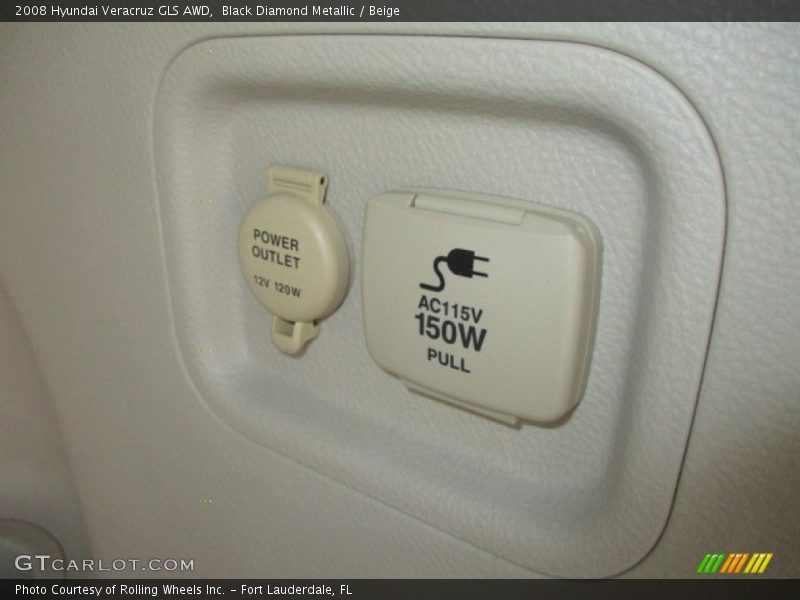 Black Diamond Metallic / Beige 2008 Hyundai Veracruz GLS AWD