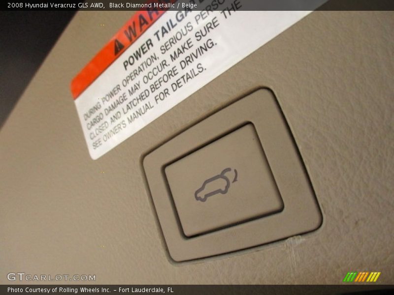 Black Diamond Metallic / Beige 2008 Hyundai Veracruz GLS AWD
