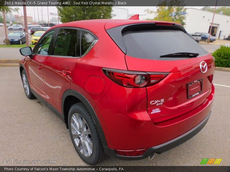 Soul Red Crystal Metallic / Black 2021 Mazda CX-5 Grand Touring AWD