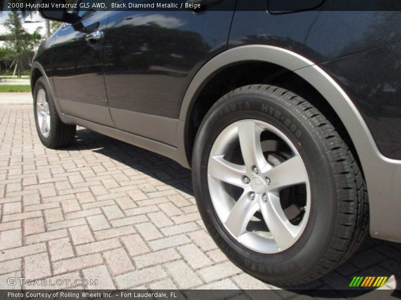 Black Diamond Metallic / Beige 2008 Hyundai Veracruz GLS AWD