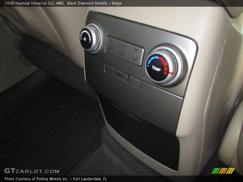 Black Diamond Metallic / Beige 2008 Hyundai Veracruz GLS AWD