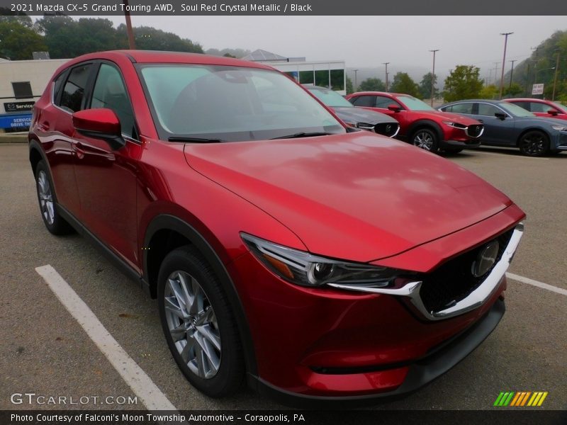 Soul Red Crystal Metallic / Black 2021 Mazda CX-5 Grand Touring AWD