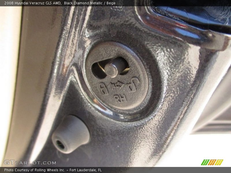 Black Diamond Metallic / Beige 2008 Hyundai Veracruz GLS AWD