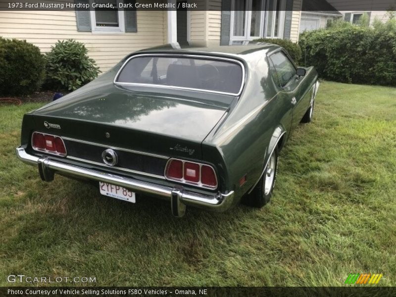 Dark Green Metallic / Black 1973 Ford Mustang Hardtop Grande