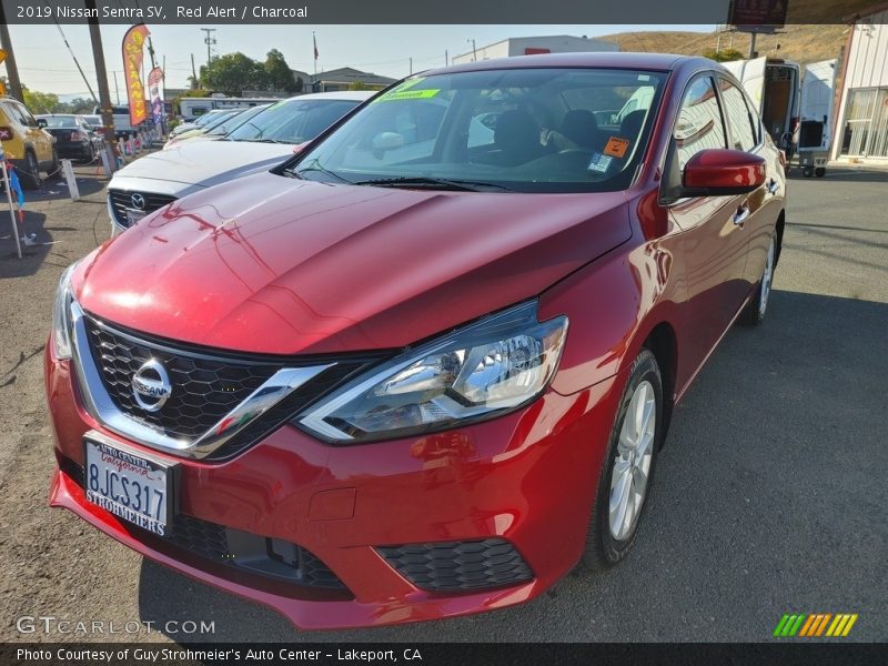 Red Alert / Charcoal 2019 Nissan Sentra SV