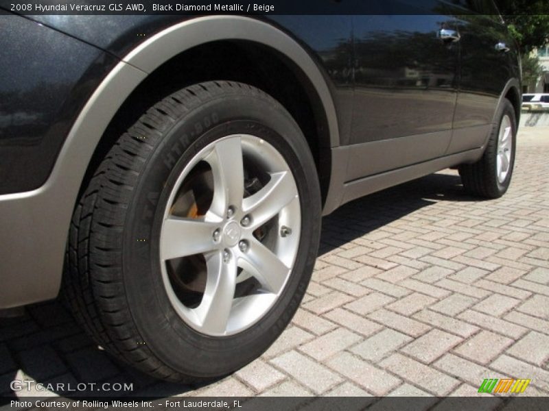 Black Diamond Metallic / Beige 2008 Hyundai Veracruz GLS AWD