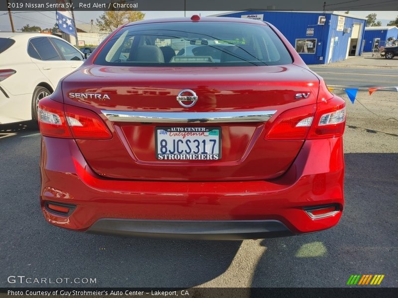 Red Alert / Charcoal 2019 Nissan Sentra SV