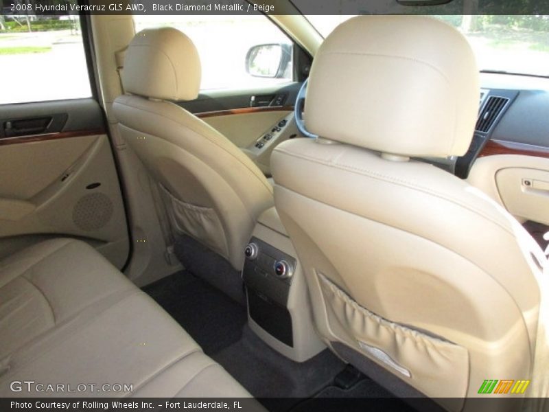 Black Diamond Metallic / Beige 2008 Hyundai Veracruz GLS AWD