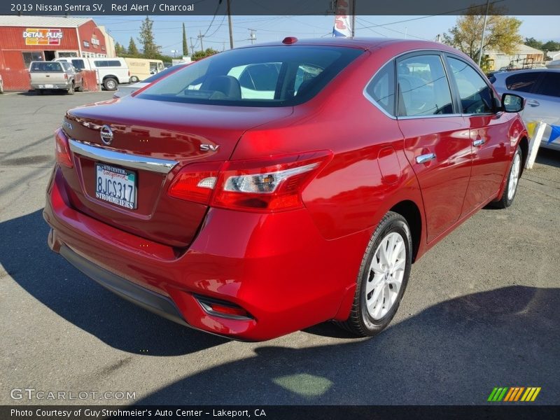 Red Alert / Charcoal 2019 Nissan Sentra SV