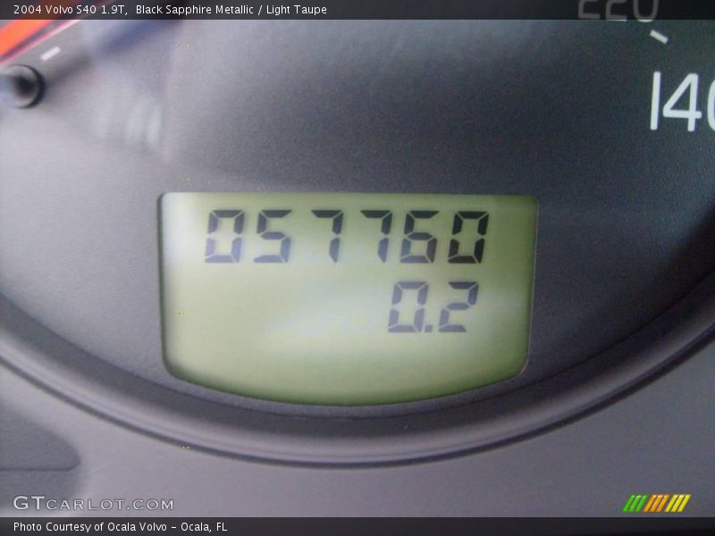 Black Sapphire Metallic / Light Taupe 2004 Volvo S40 1.9T