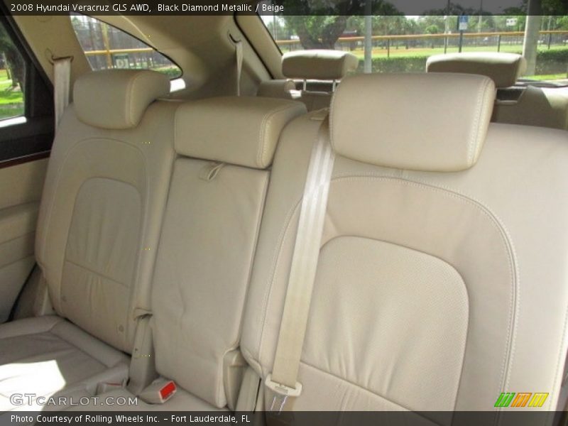 Black Diamond Metallic / Beige 2008 Hyundai Veracruz GLS AWD