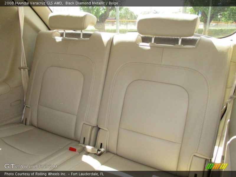 Black Diamond Metallic / Beige 2008 Hyundai Veracruz GLS AWD