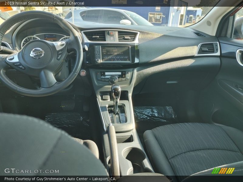 Red Alert / Charcoal 2019 Nissan Sentra SV