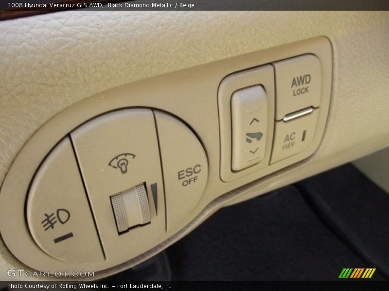 Black Diamond Metallic / Beige 2008 Hyundai Veracruz GLS AWD
