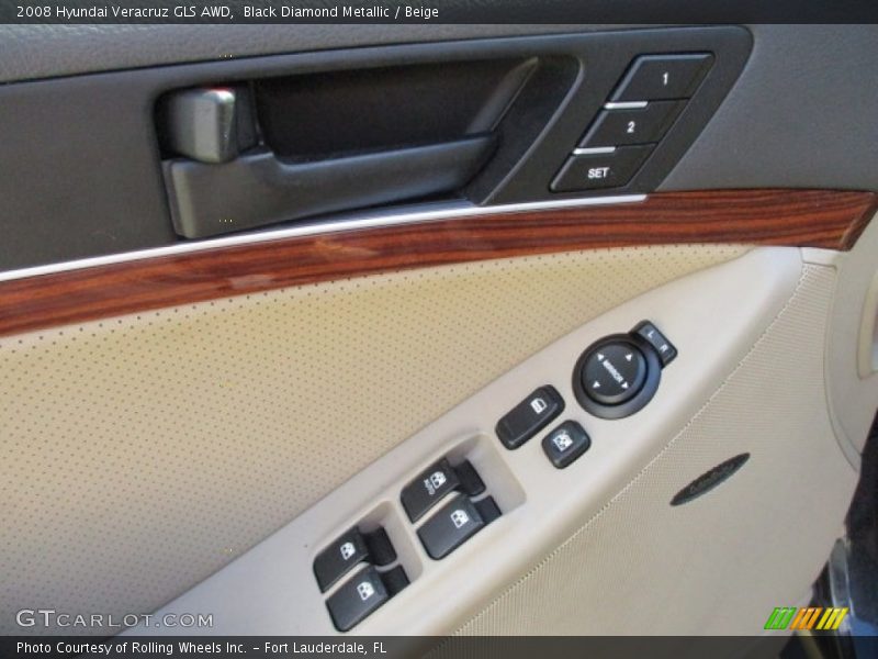 Black Diamond Metallic / Beige 2008 Hyundai Veracruz GLS AWD