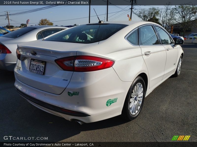 Oxford White / Charcoal Black 2016 Ford Fusion Energi SE