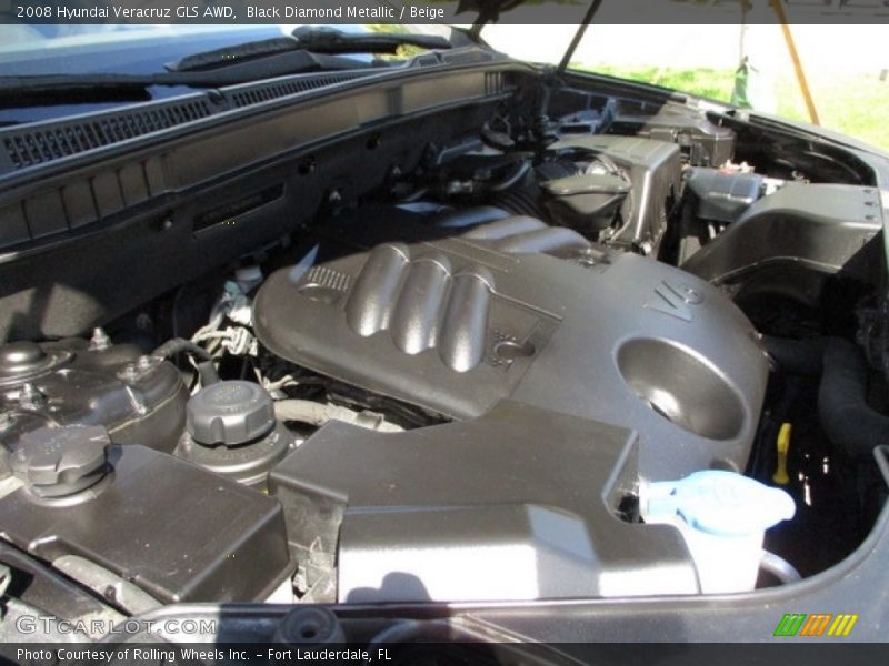 Black Diamond Metallic / Beige 2008 Hyundai Veracruz GLS AWD