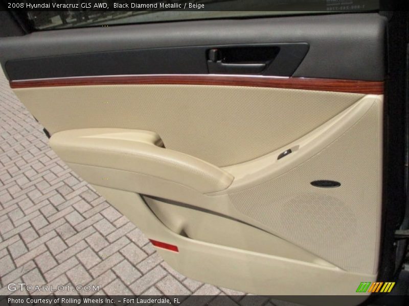 Black Diamond Metallic / Beige 2008 Hyundai Veracruz GLS AWD