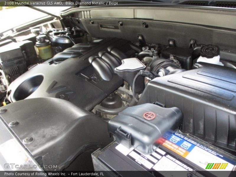 Black Diamond Metallic / Beige 2008 Hyundai Veracruz GLS AWD