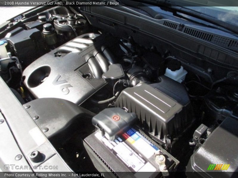Black Diamond Metallic / Beige 2008 Hyundai Veracruz GLS AWD