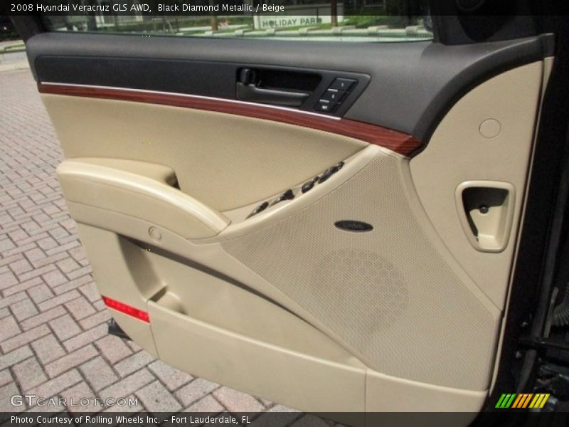 Black Diamond Metallic / Beige 2008 Hyundai Veracruz GLS AWD