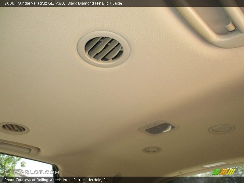 Black Diamond Metallic / Beige 2008 Hyundai Veracruz GLS AWD