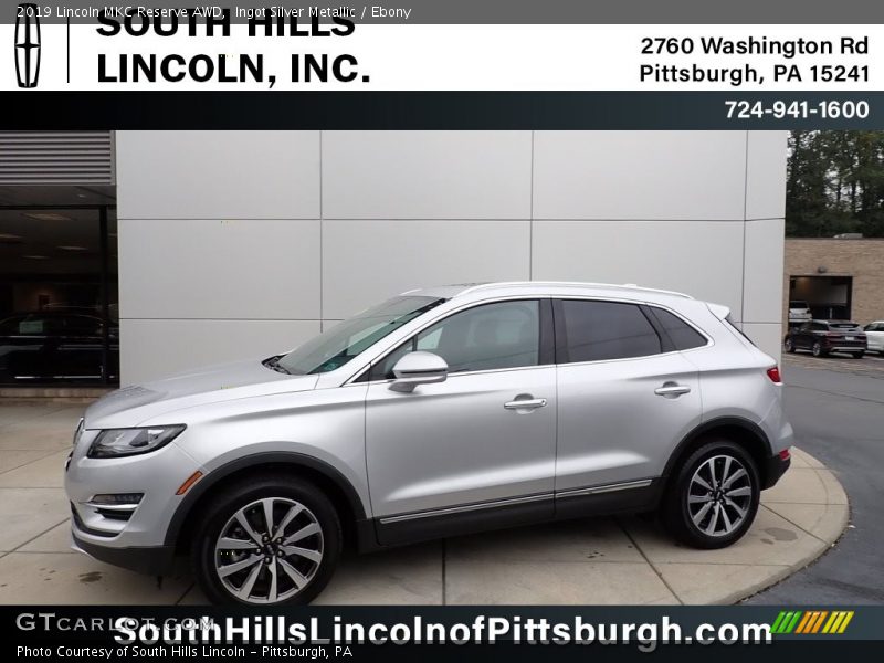 Ingot Silver Metallic / Ebony 2019 Lincoln MKC Reserve AWD